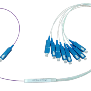 1X8 mini PLC optical fiber splitter