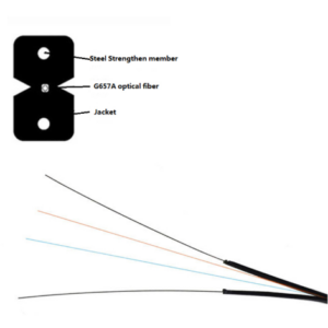 Indoor type FTTH drop cable