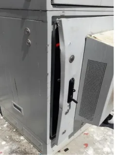 Gabinete afectado por vandalismo